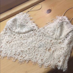 Lace crop top